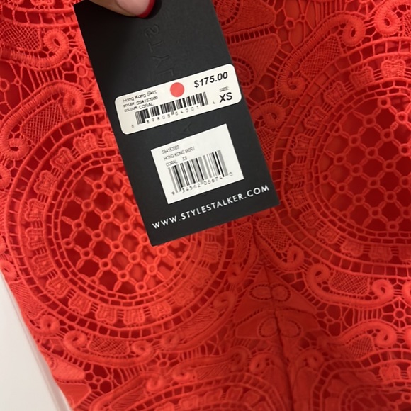 Coral pink midi skirt - Picture 4 of 4